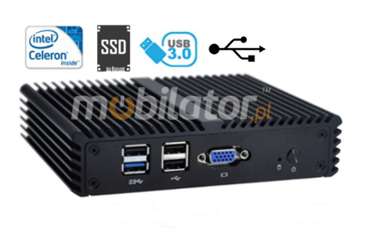 Rugged Computer Industry Fanless MiniPC mBOX Q190G4N SSD